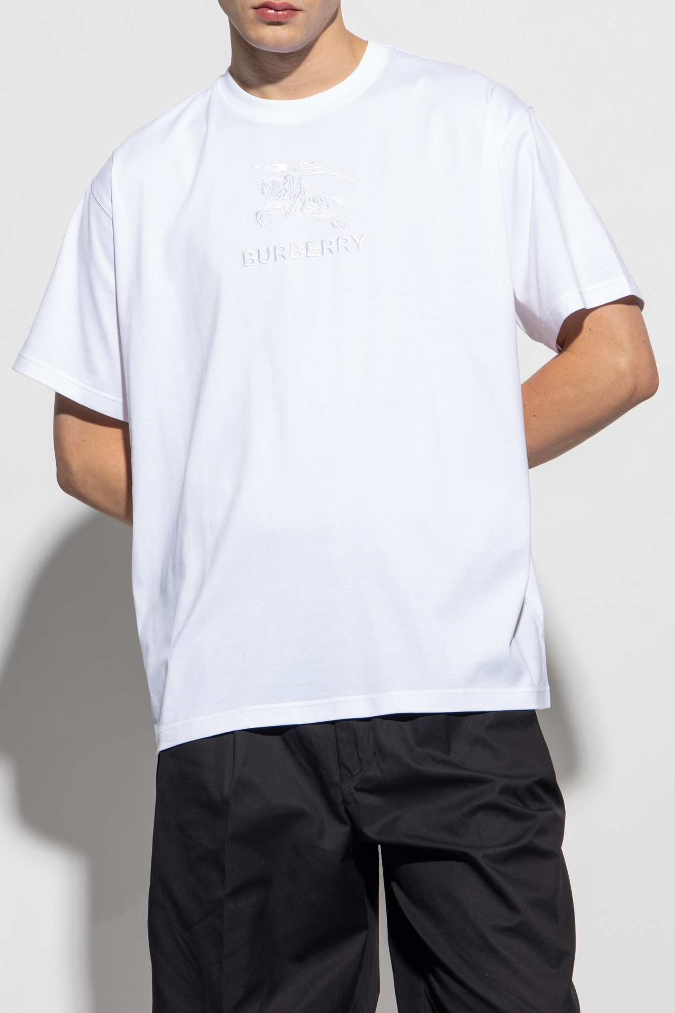 Tシャツ・カットソー Burberry TOP (8072751 A1464) shirt with logo Burberry - Burberry Wendbarer mit Logo